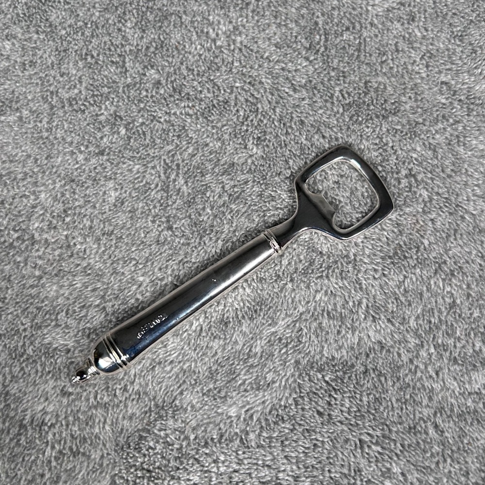 VTG Towle Silverplate Bottle Opener Weighted Handle Polished Barware 5 Inch